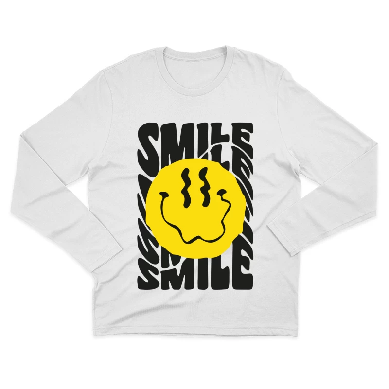 Trippy Smile – Psychedelic Vibes Male Long Sleeve T-Shirt