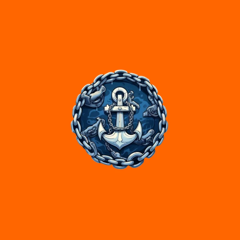Anchor and Chains Emblem Desk Mat