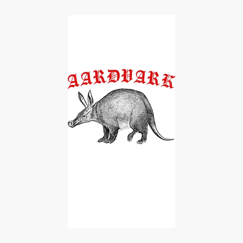 AARDVARK  Snouty beast fan art design iPhone Case
