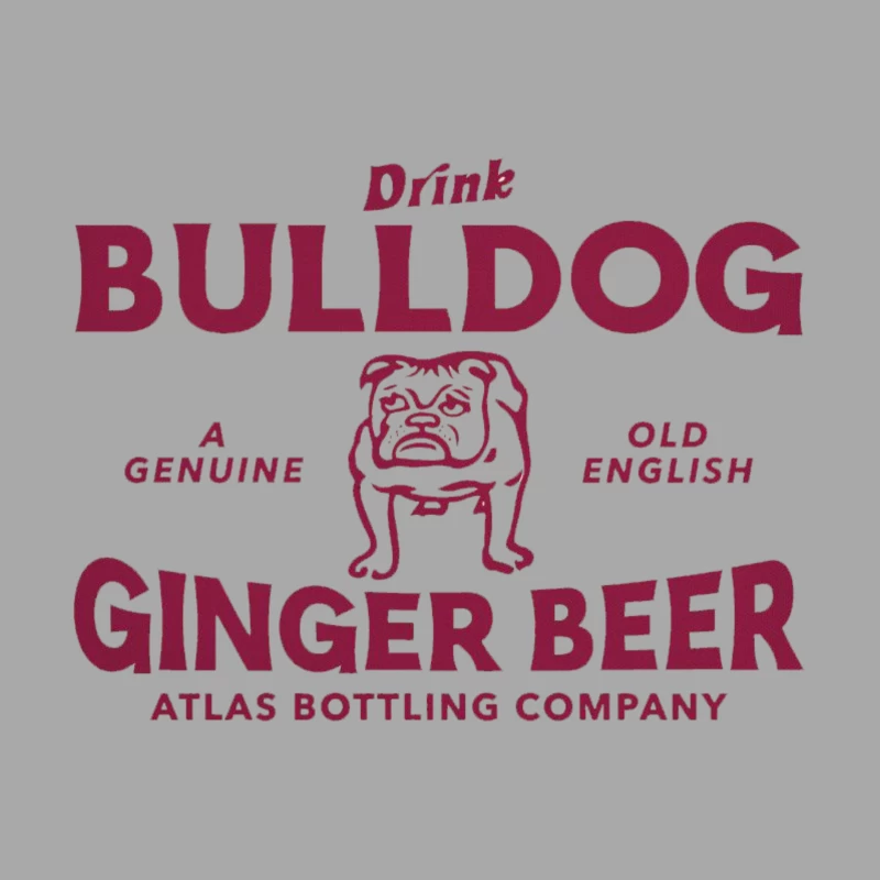 BULLDOG GINGER BEER Male Pullover Hoodie