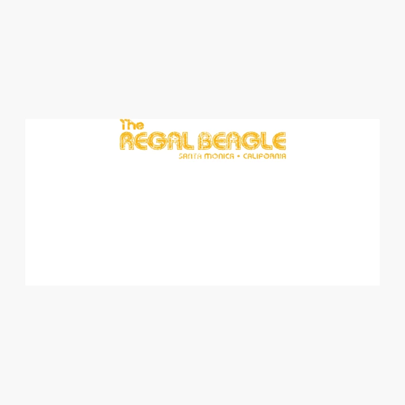 Retro Yellow Logo for The Regal Beagle Restaurant in Santa Monica Coffee Mug