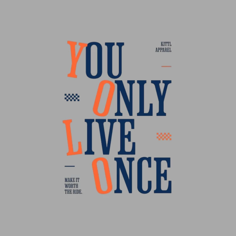 YOLO : Vous ne vivez qu'une fois Design Homme Sweat à capuche