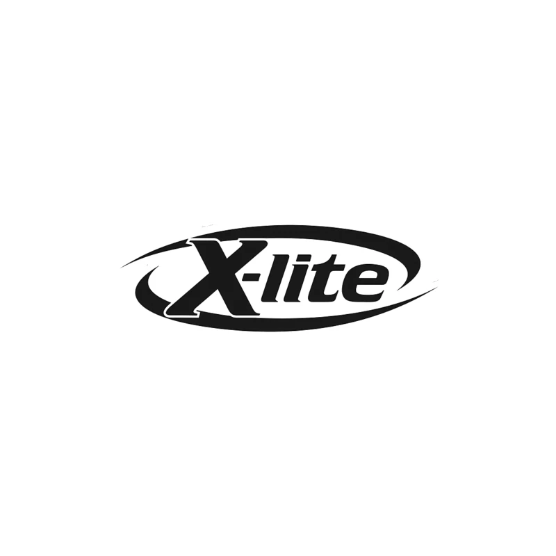 X-lite Black and White Brand Logo Design Travel Mug