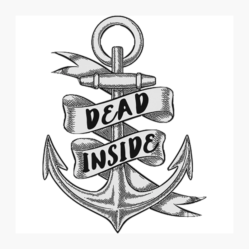 Dead Inside - Tattoo Anchor Design Pin