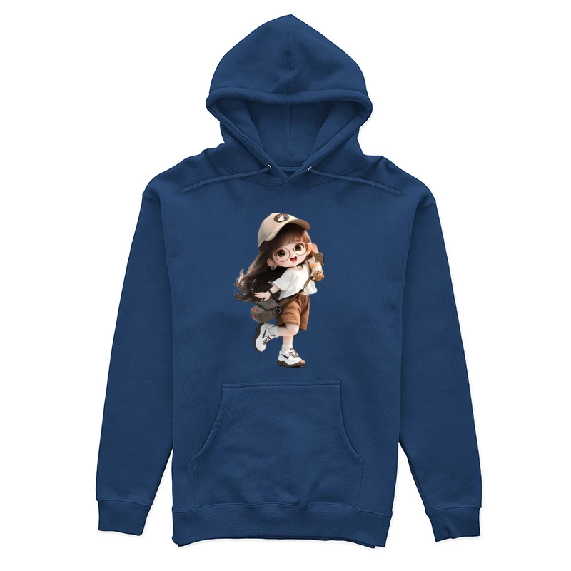 Süßes Mädchen mit Blase Tee Damen Pullover Hoodie