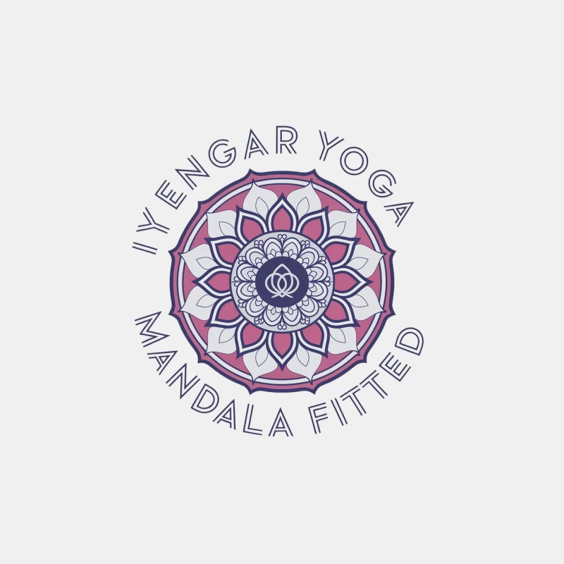 Yengar Yoga Mandala Fitted Wellness Logo Male Tank Top