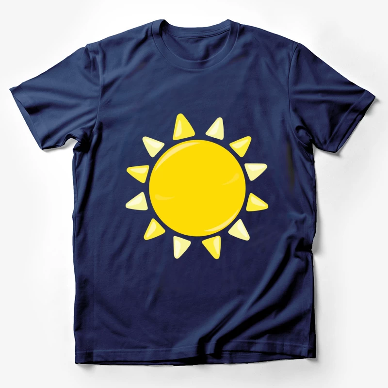 Soleil brillant avec rayons triangulaires Homme T-Shirt