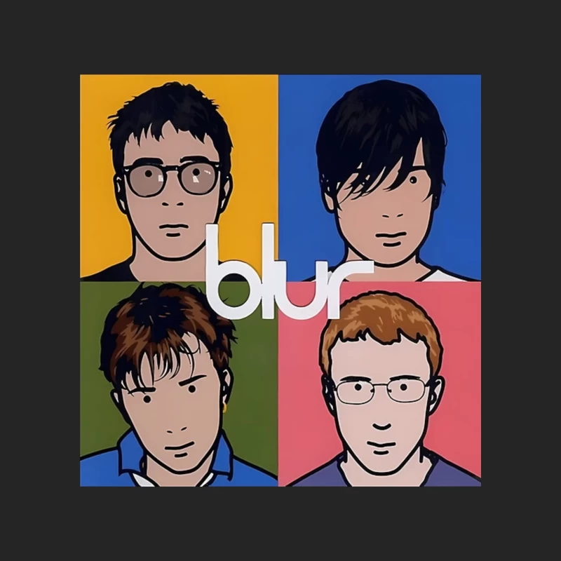 Blur Band Pop Art Style Album Cover Portrait Male Pullover Sweatshirt