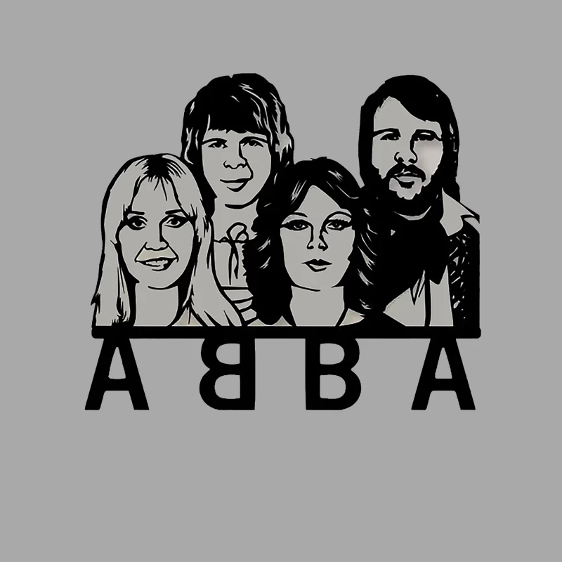 Abba Band Male Pullover Hoodie