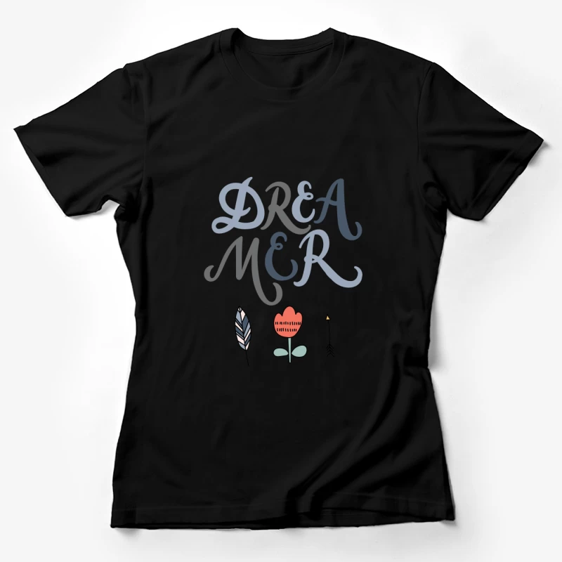 Rêveur coloré avec des éléments décoratifs Femme T-Shirt