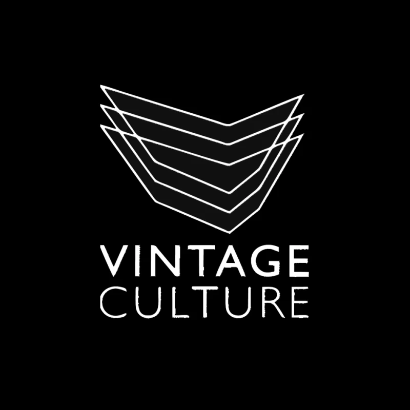 Vintage Culture Geometric Chevron Logo Design Pin