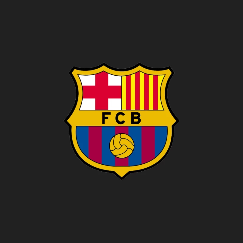 FC Barcelona: Iconic Soccer Club Crest with Catalan Heritage Bucket Hat