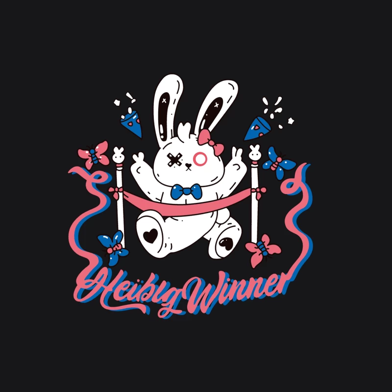 Kawaii Häschen-Gewinner Herren Pullover Hoodie