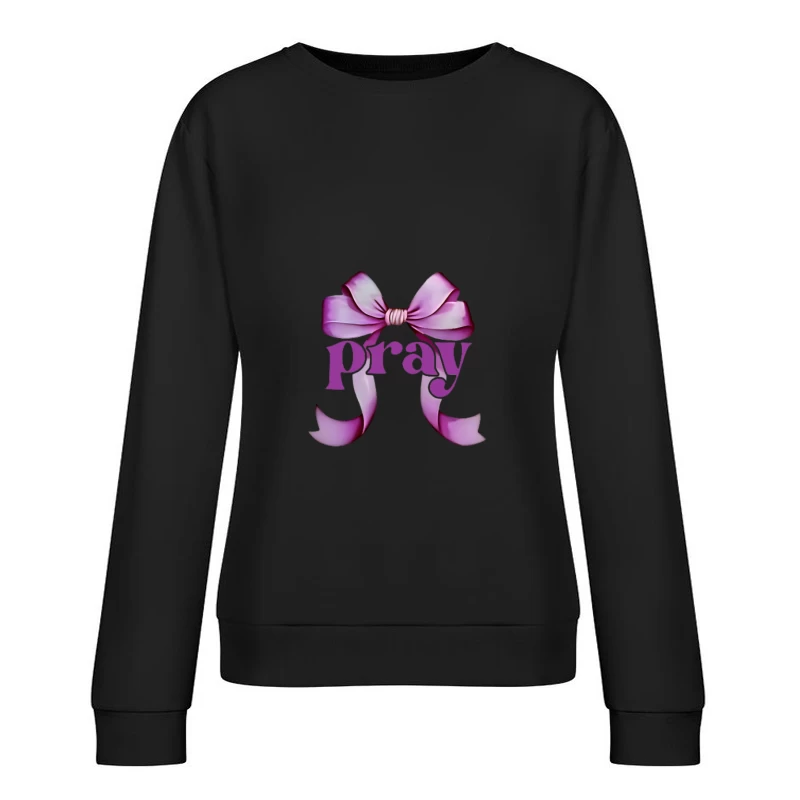 Design de nœud de prière rose Femme Sweat-shirt à enfiler