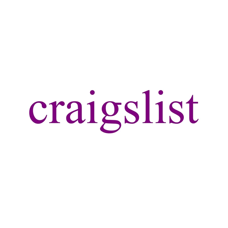 Craigslist Purple Logo Design Tapestry