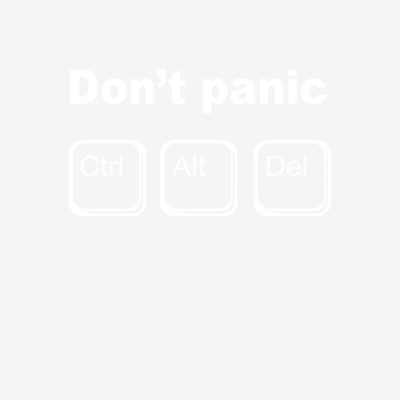 Don_t PanicCntrl Alt Del Female T-Shirt