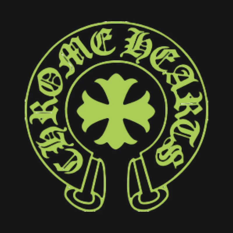 Chrome Hearts Logo in Grüneintönung Herren Pullover Hoodie
