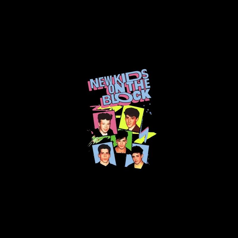 New Kids on the Block 90s Pop Group Vintage Photo Collection Travel Mug