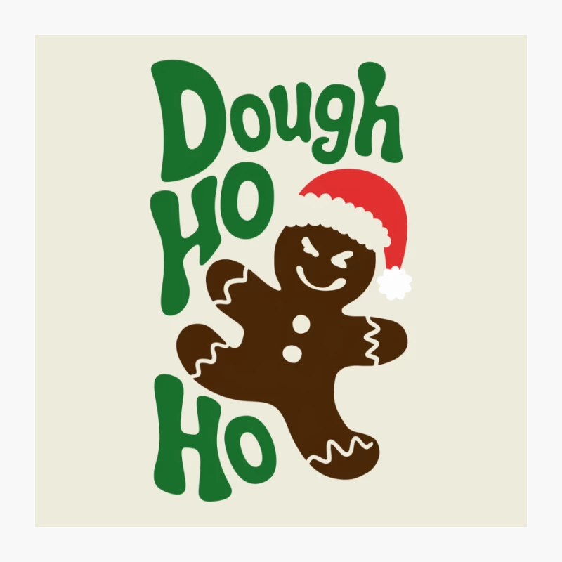 Festive Gingerbread Cookie with Santa Hat Christmas Design Pin