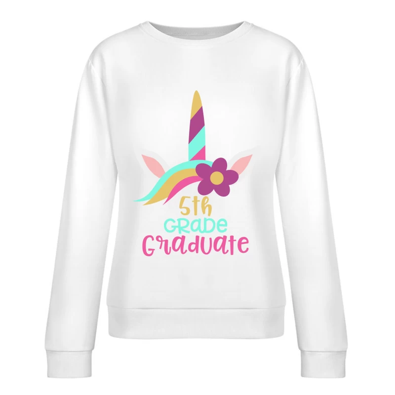 Licorne diplômée de cinquième année Femme Sweat-shirt à enfiler