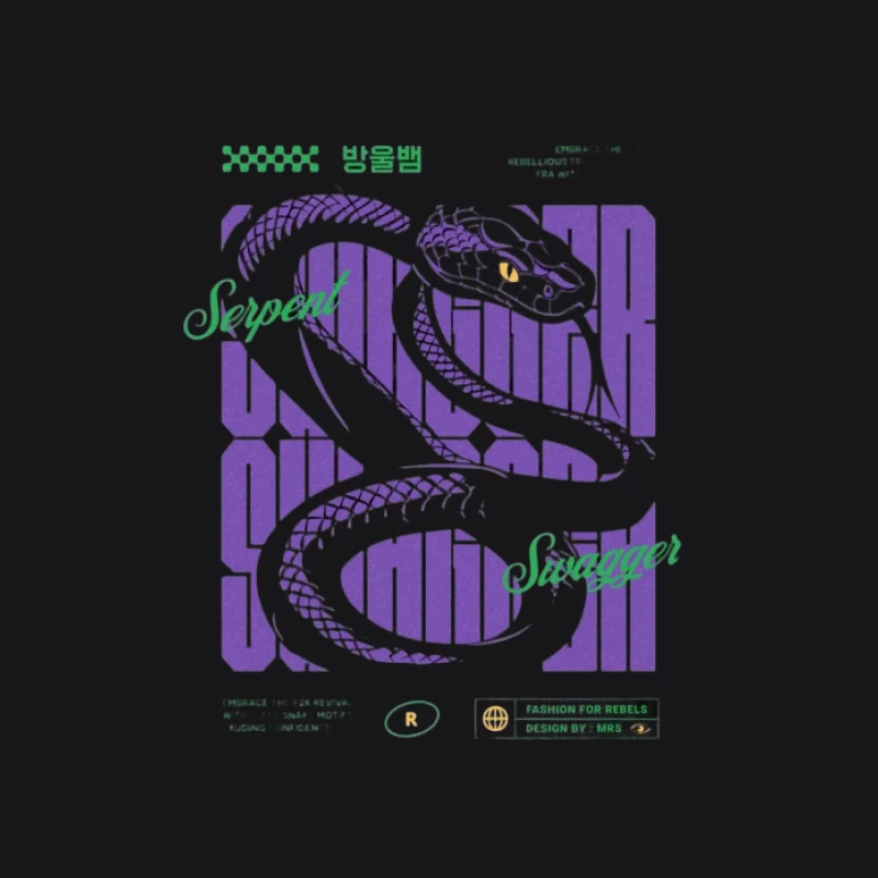 Design graphique Serpent Swagger Homme Sweat à capuche