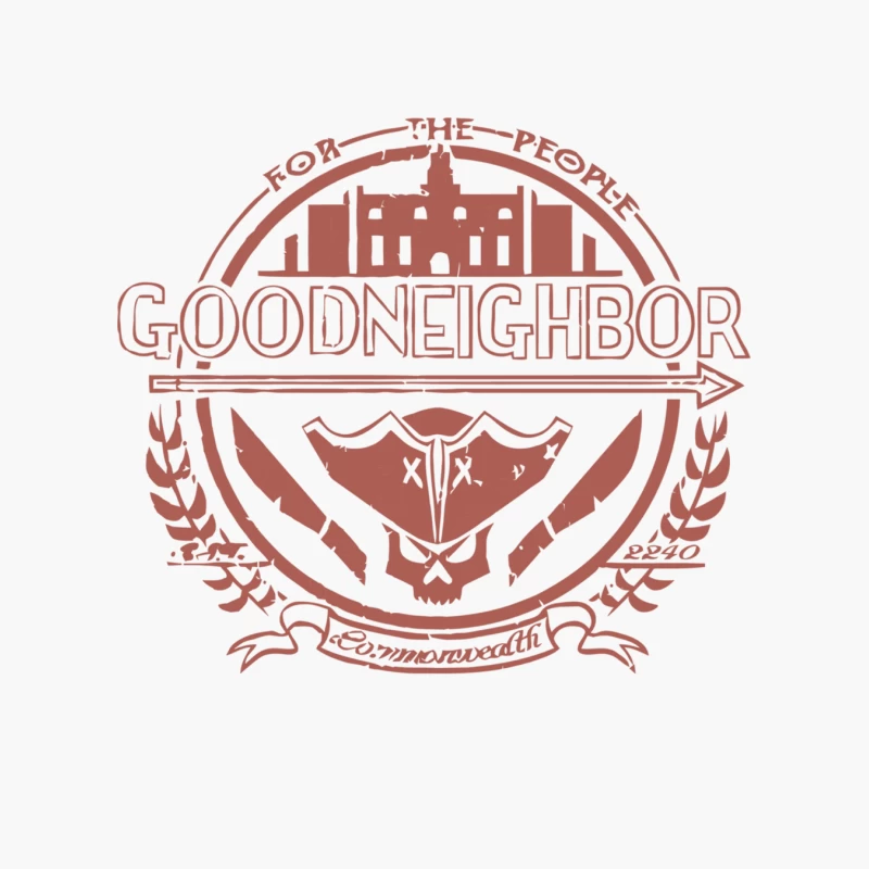 Good Neighbor: For the People Commonwealth Emblem Cotton Tote Bag