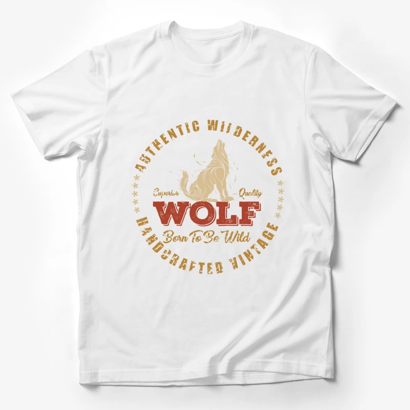 Logo de loup sauvage vintage Homme T-Shirt