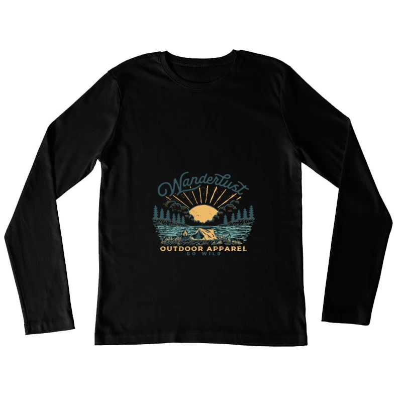 Wanderlust Outdoor-Bekleidung: Gehe Wild Damen Langarm T-Shirt