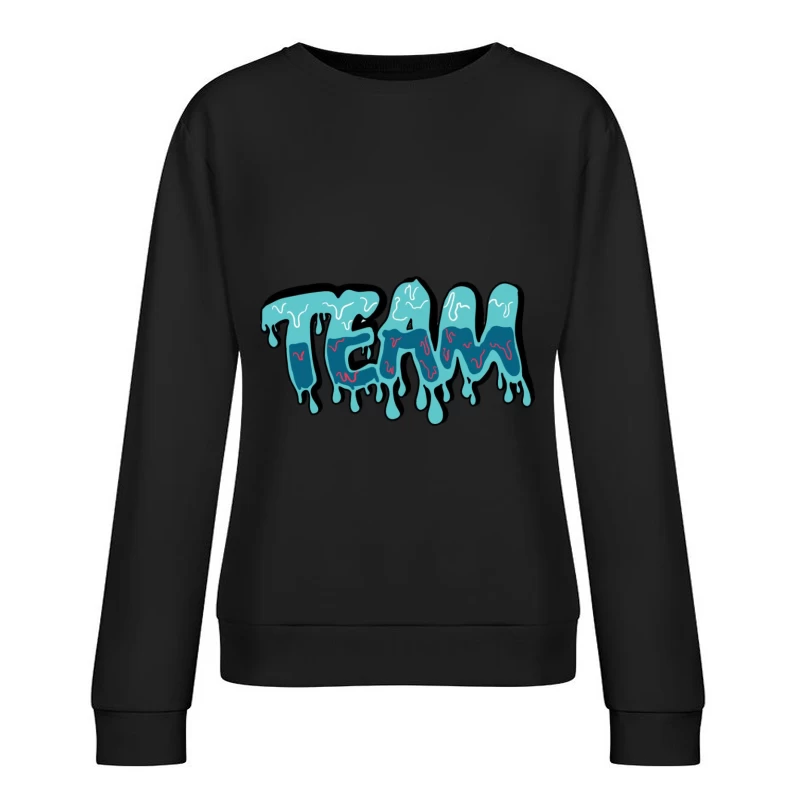 Graffiti-Stil TEAM Design Damen Pullover Sweatshirt