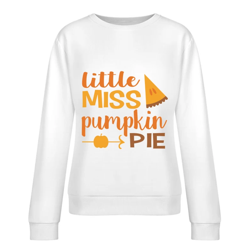 Design de 'Little Miss Pumpkin Pie' Femme Sweat-shirt à enfiler