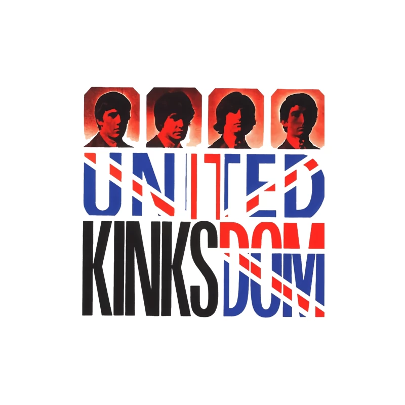 The Kinks United Kingdom Pop Art Album Cover Design Throw Pillow