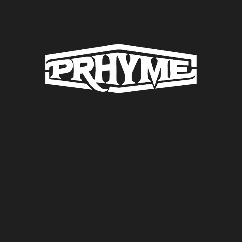 Basic Logo Outline Design with Text "RHYME" Male Tank Top