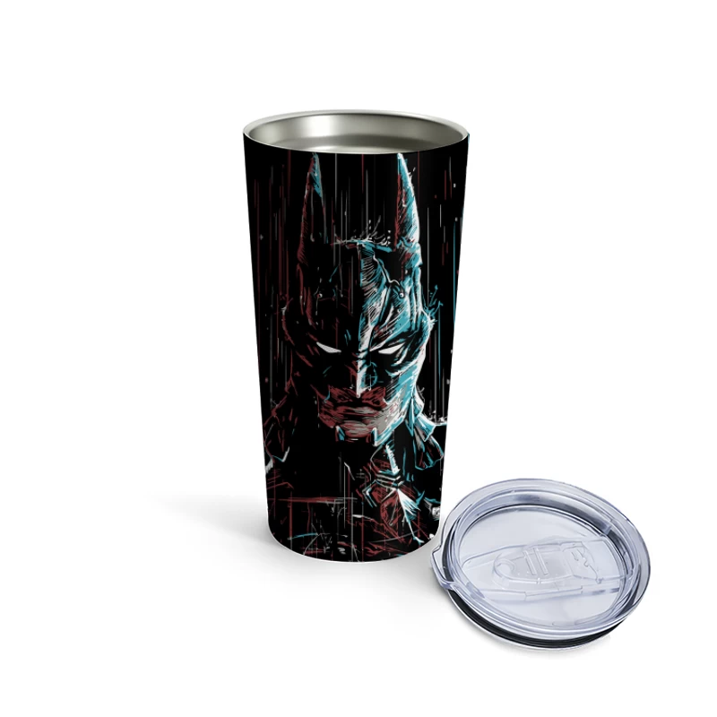 Abstract Digital Art of Batman Travel Mug