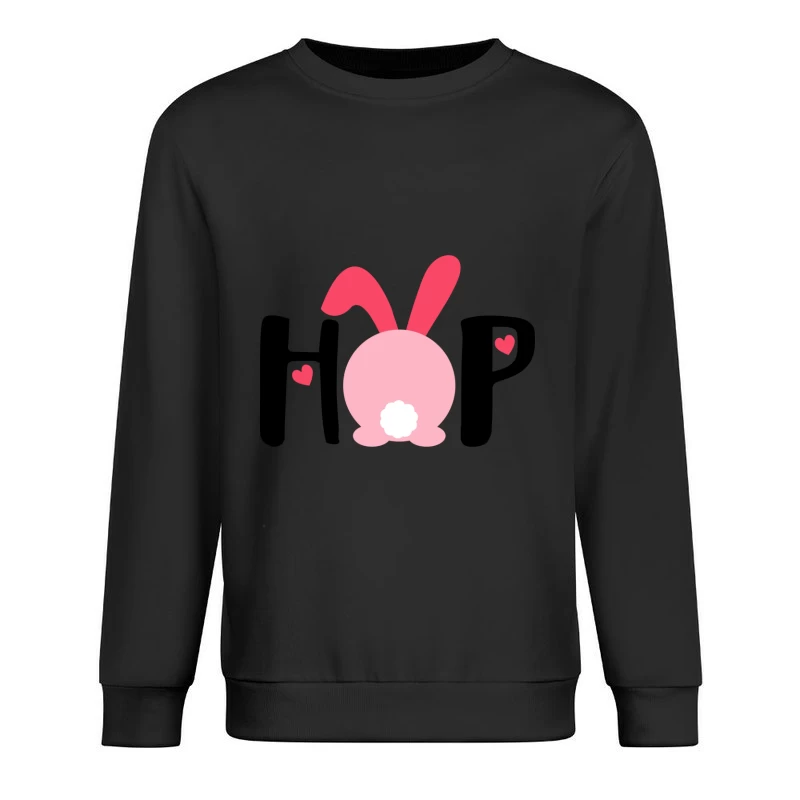 Lapin adorable avec des oreilles roses Homme Sweat-shirt à enfiler