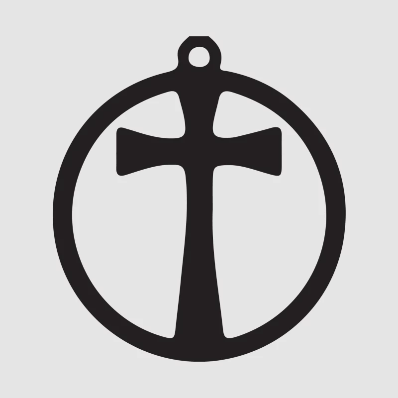 Croix dans un cercle Homme Sweat à capuche