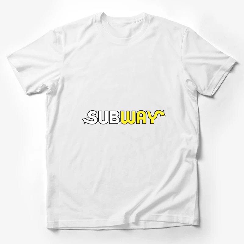 Subway Restaurant Chain Logo Design Male T-Shirt