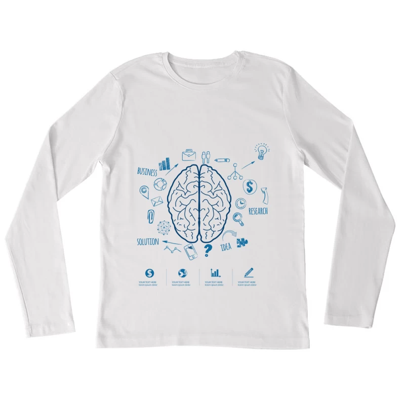Geschäftsideen und Forschung Damen Langarm T-Shirt