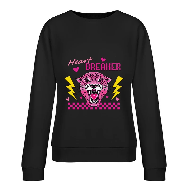 Herzbrecher Panther Design Damen Pullover Sweatshirt