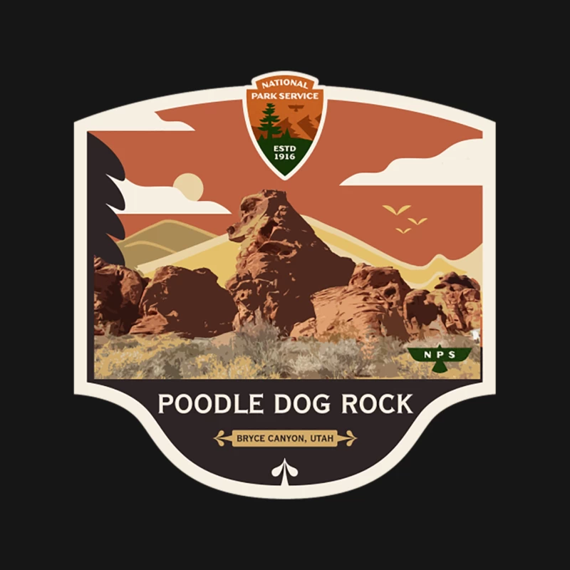 Poodle Dog Rock Mouse Pad