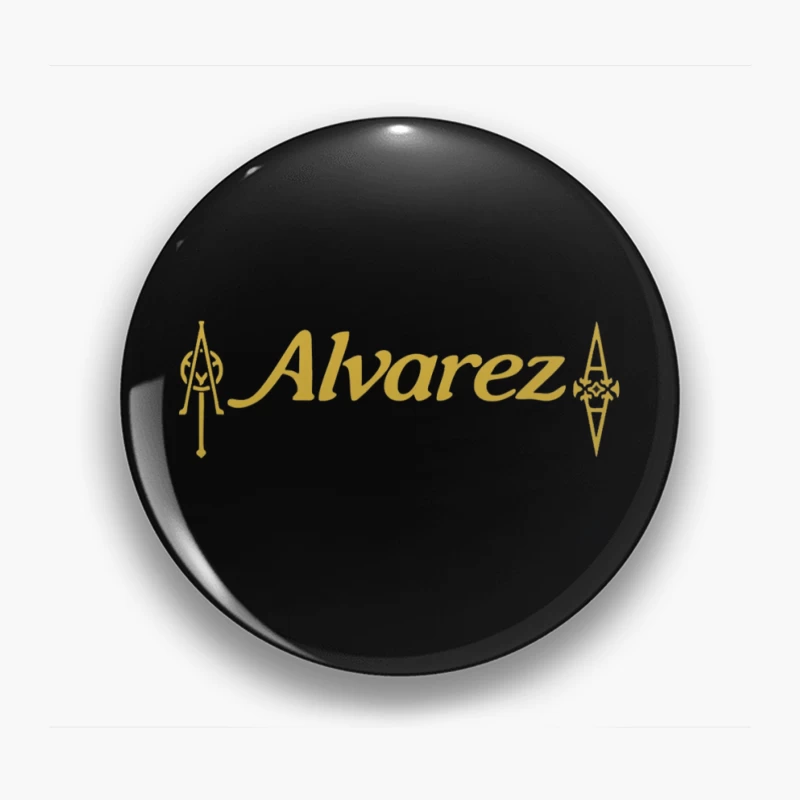 Alvarez Guitar Company Gold Logo Design Pin