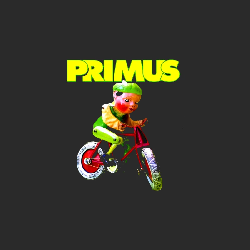 Primus Band Logo with Surreal Vintage Toy Bicycle Art Baseball Cap