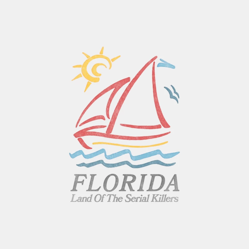 Florida - Land Of The Serial Killers  Vintage Look Design Male Tank Top