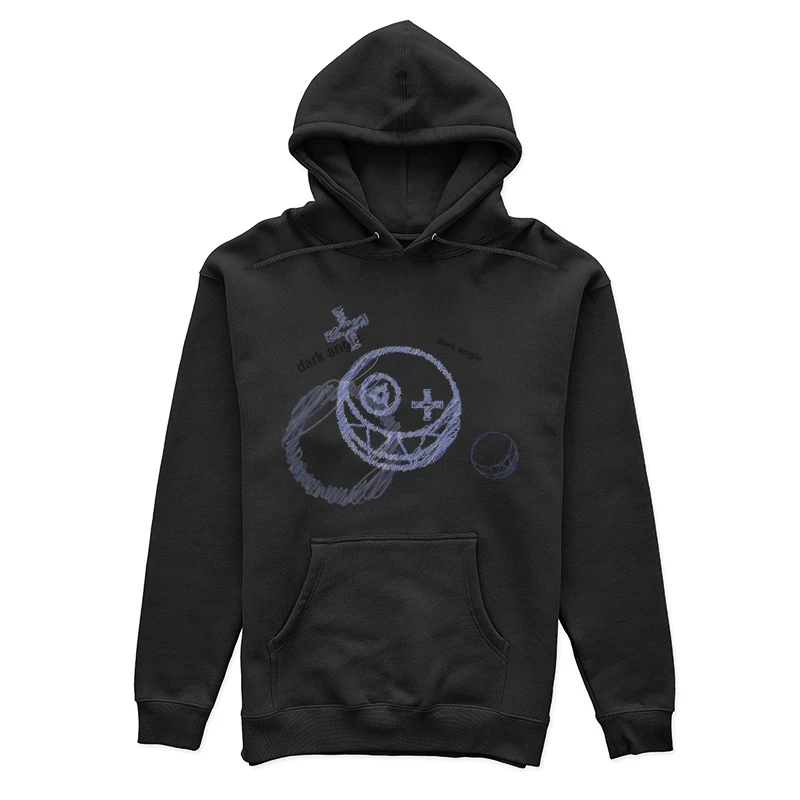 Futuristische Skizze mit Symbolen Damen Pullover Hoodie