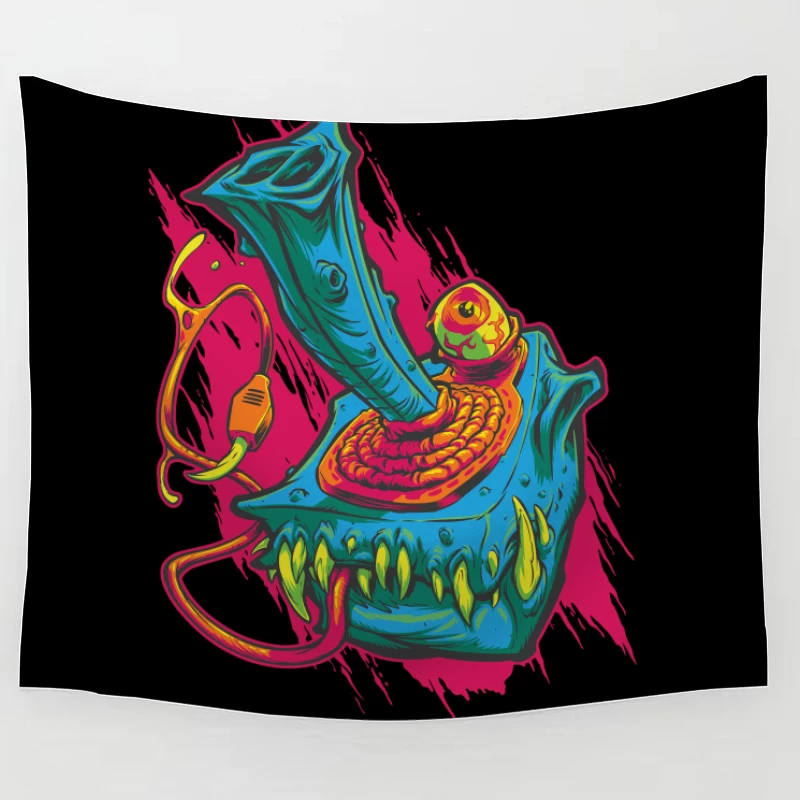 Monster Game Controller Tapestry