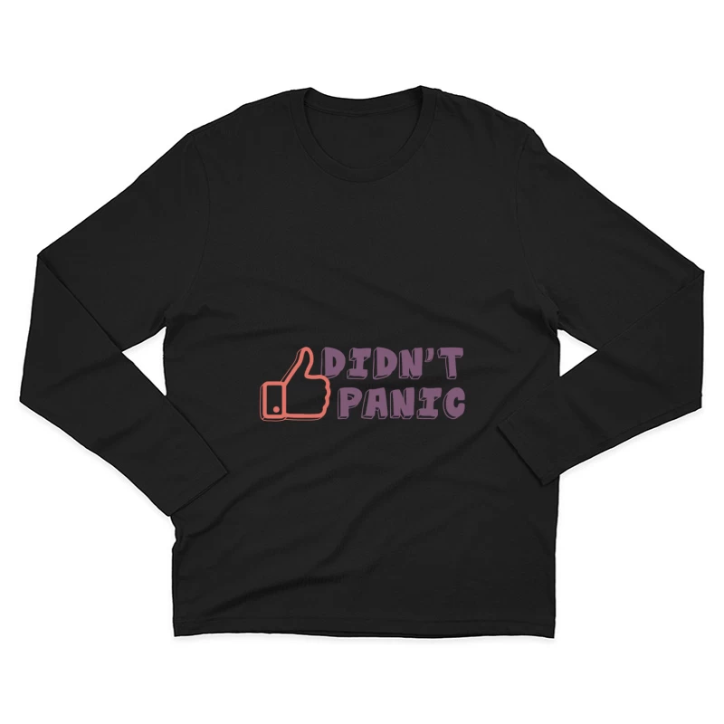 Design de pouce positif avec texte motivant Homme Manches Longues T-Shirt
