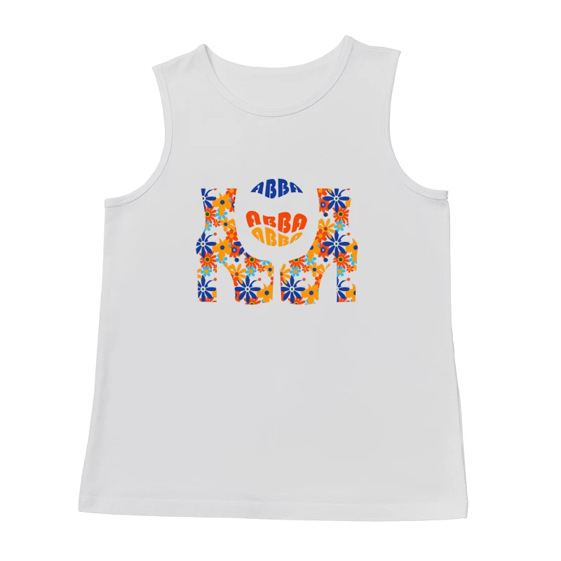 Abba Band Flowers Art Male Tank Top