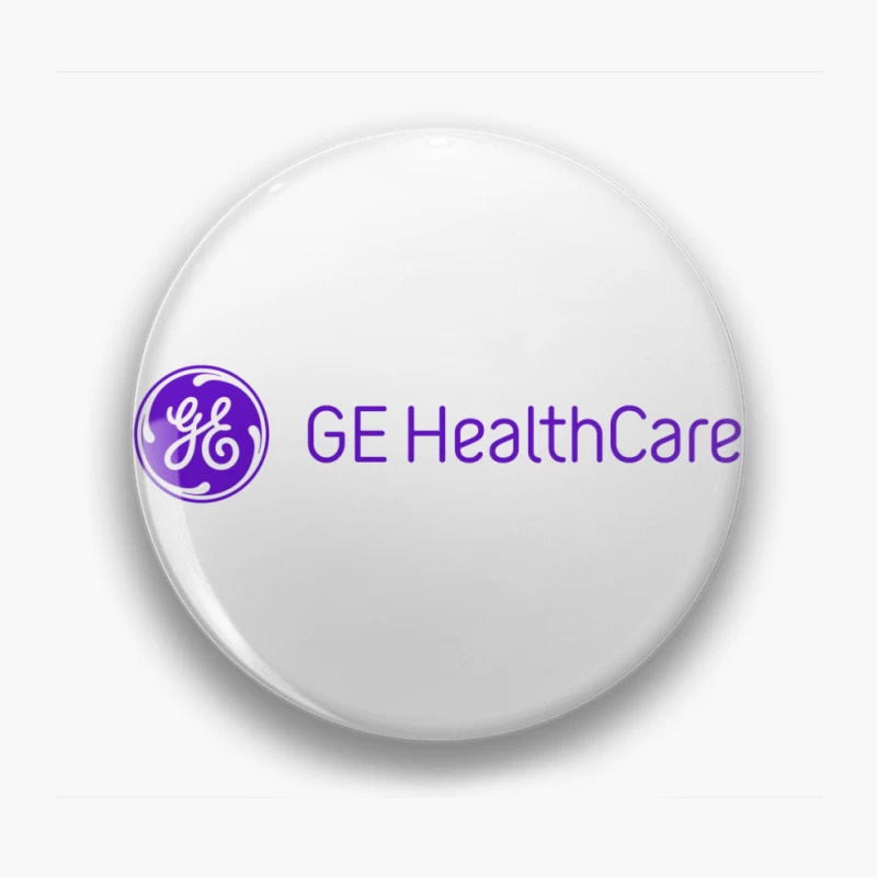 GE Healthcare Corporate Logo in Purple Pin