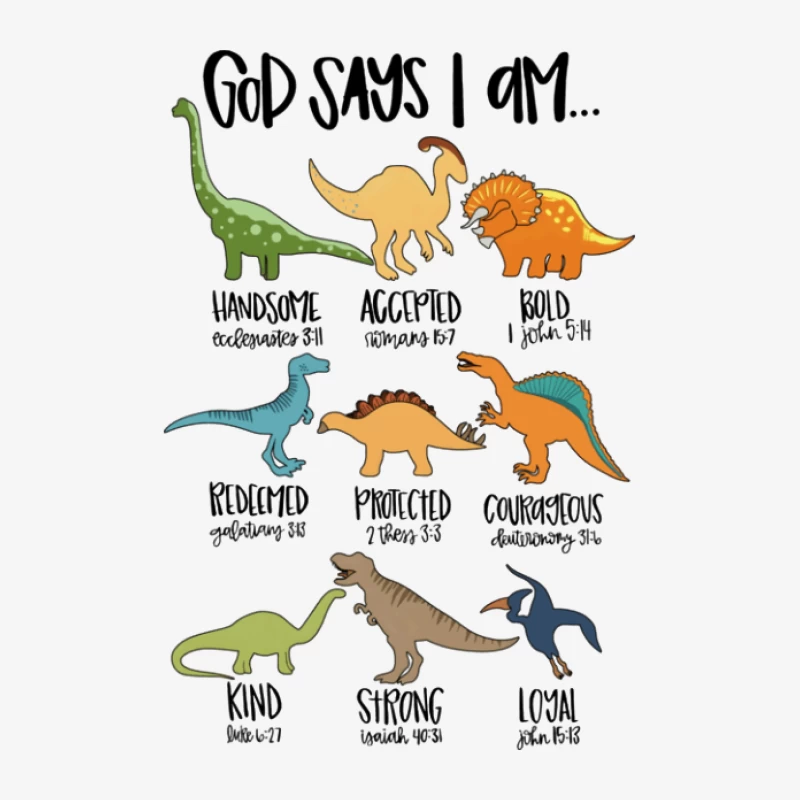 Dinosaurier-Werte für Kinder Herren Langarm T-Shirt