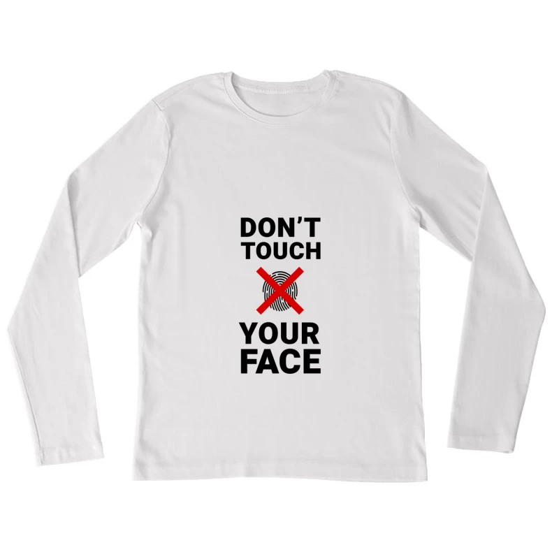 Symbole d'annulation rouge Femme Manches Longues T-Shirt