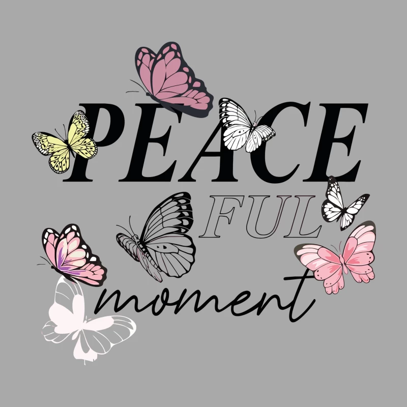 Peaceful Moment – Elegant Butterfly Serenity Male Pullover Hoodie